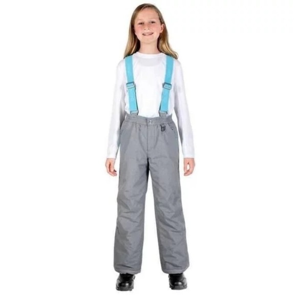 Gerry Girls Performance Snow Ski Pants Suspenders size 10–12 medium gray - Picture 1 of 8